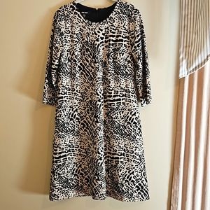 Nine West leoppard print knit dress